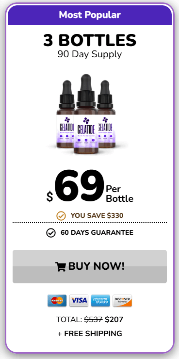gelatide 3 bottles price