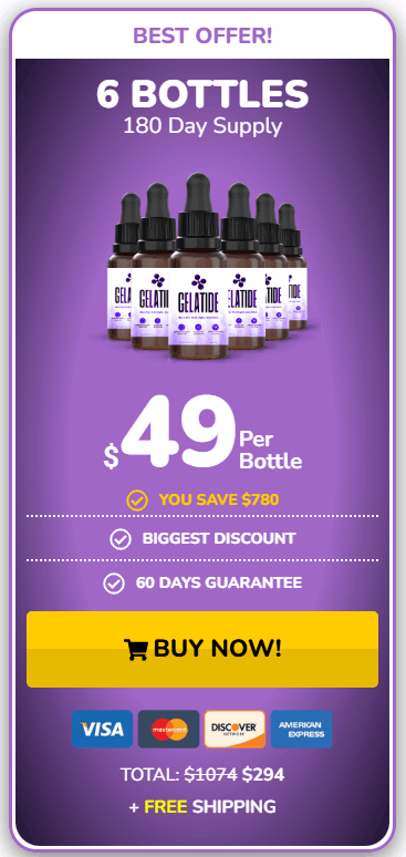 gelatide 6 bottles price